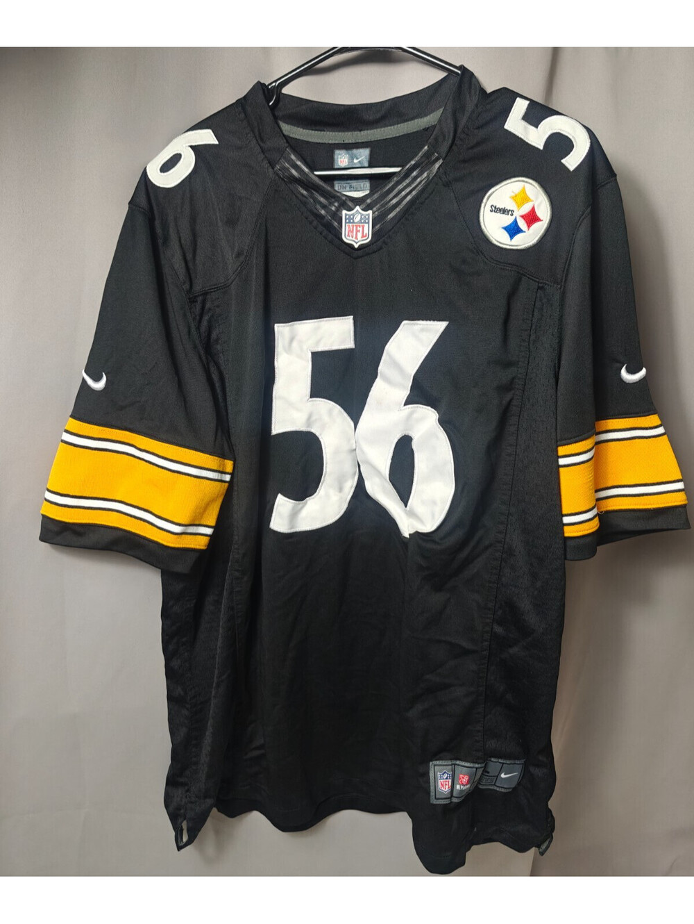 Pittsburgh Steelers LaMarr Woodley #56 NFL Nike Jersey Men's Size XL